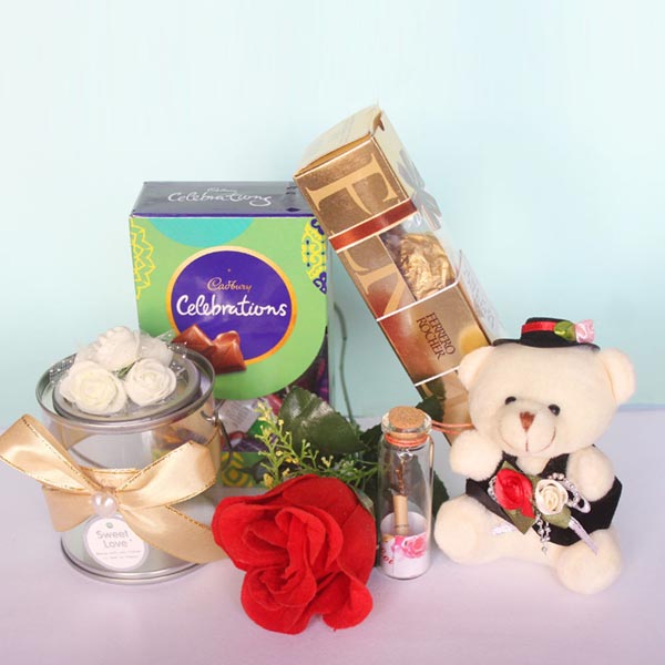 Send Combo Of Rose And Chocolate Online