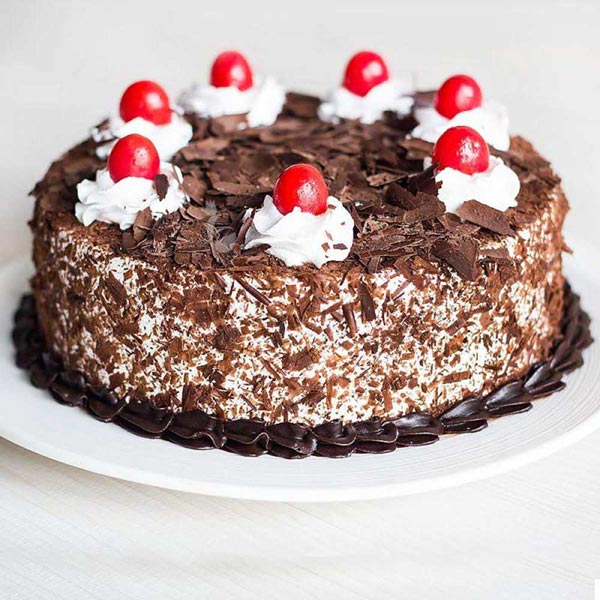 Send Creamy Black Forest Cake with Cherry Topping Online
