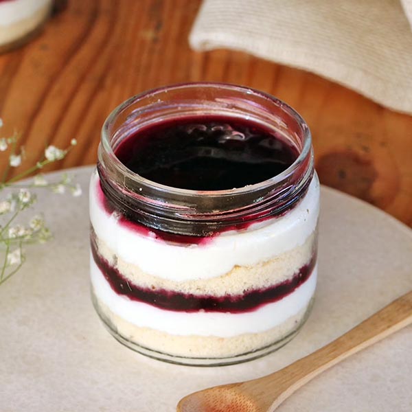 Send Creamy Blueberry Jar Cake Online