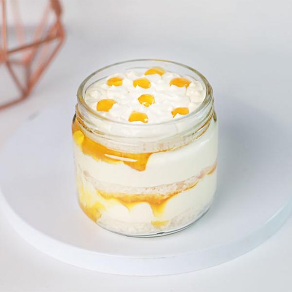 Send Creamy Mango Jar Cake  Online