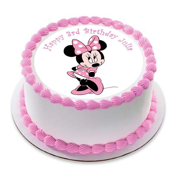 Send Creamy Strawberry Minnie Mouse Cake Online