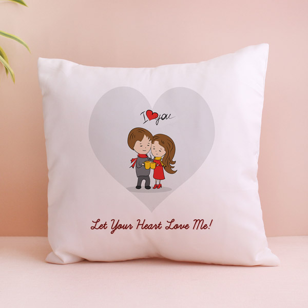 Send Cute Cushion for Valentines Day Online