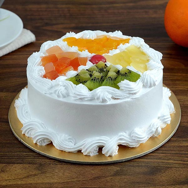 Send Delectable Vanilla Fruit Cake Online