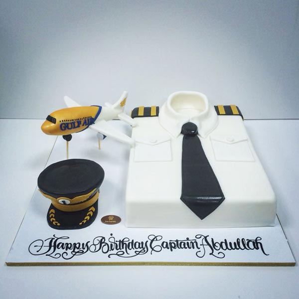 Send Delightful Vanilla Pilot Theme Cake Online