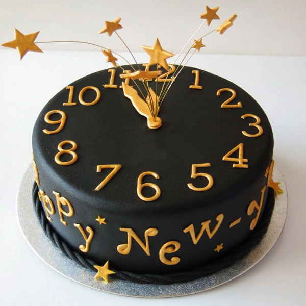 Send Designer Chocolate Cake for New Year Online