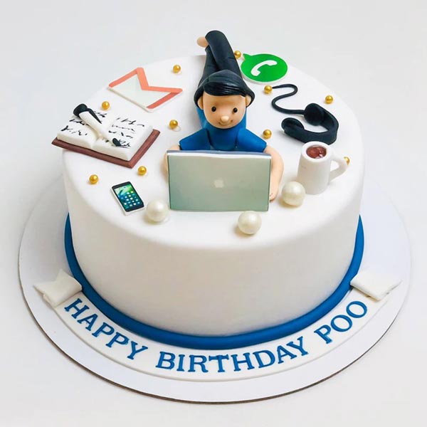 Send Designer Fondant Software Engineer Cake Online