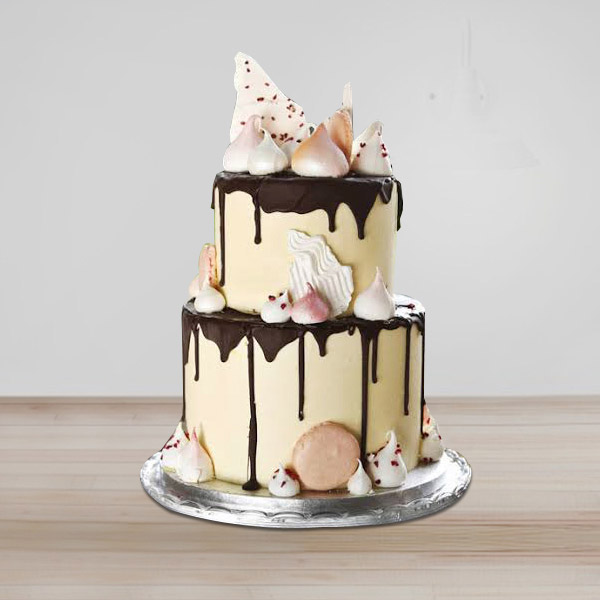 Send Designer Two-Tier Chocolate Cake Online