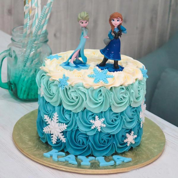 Send Elsa and Anna Cake Online