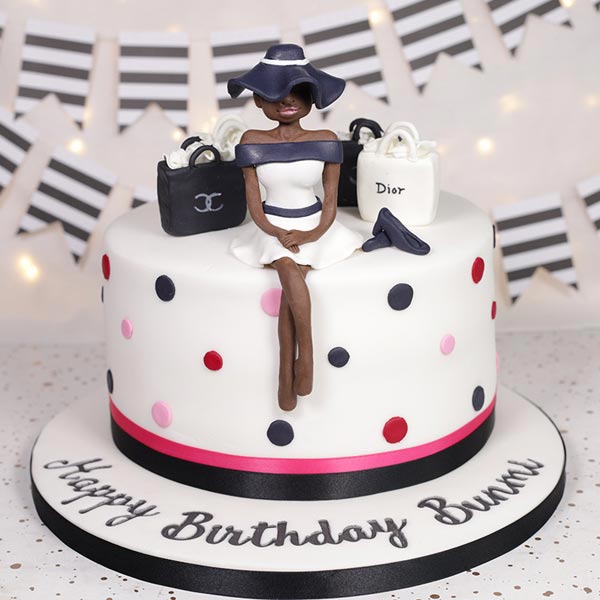 Send Fashion Model Shopping Cake Online