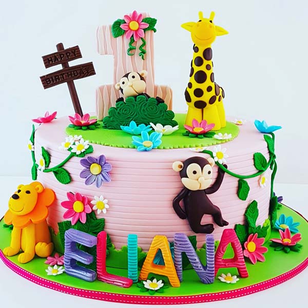 Send Flora and Fauna Themed Cake Online