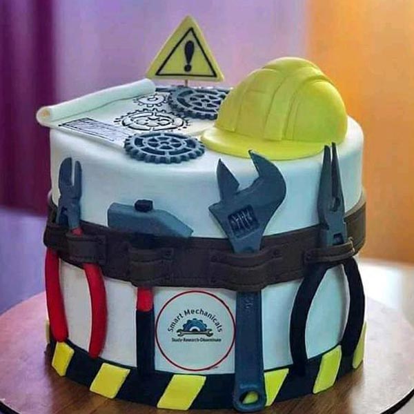 Send Fondant Mechanical Engineer Cake Online