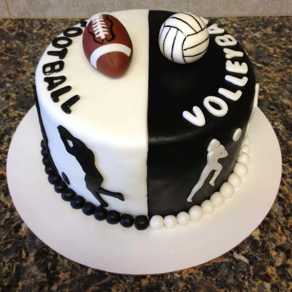 Send Football Volleyball Mixed Cakes Online
