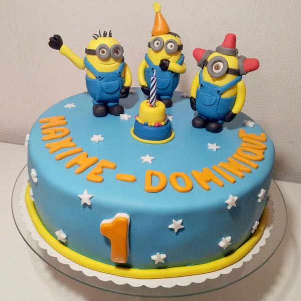 Send Funny Minions Party Cake Online