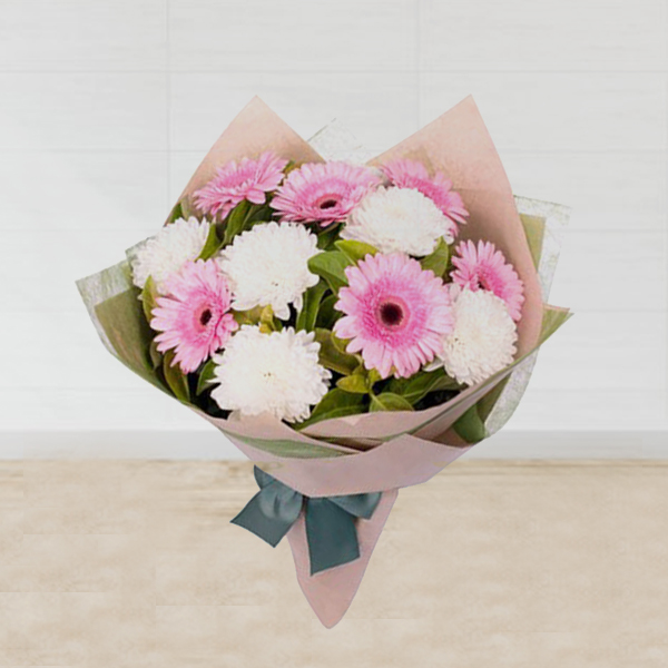 Send Gerbera & Chrysanthemum Bouquet Online