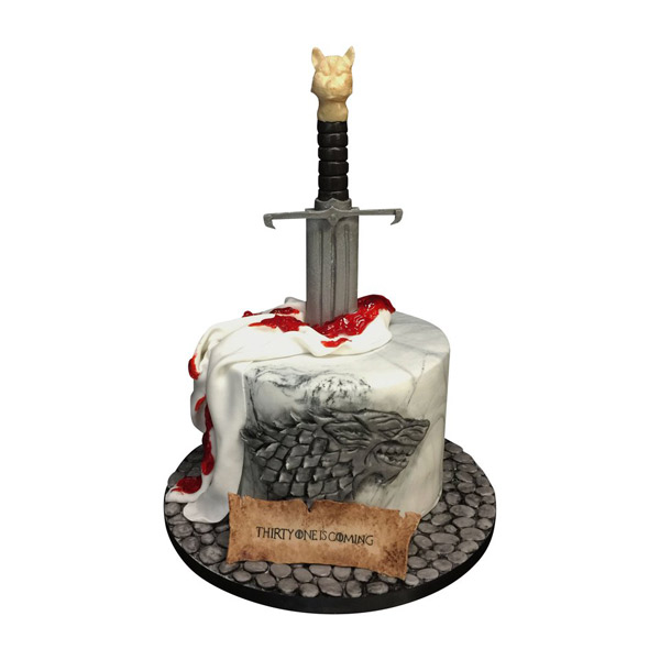 Send GOT Stark Sword  Themed Cake Online