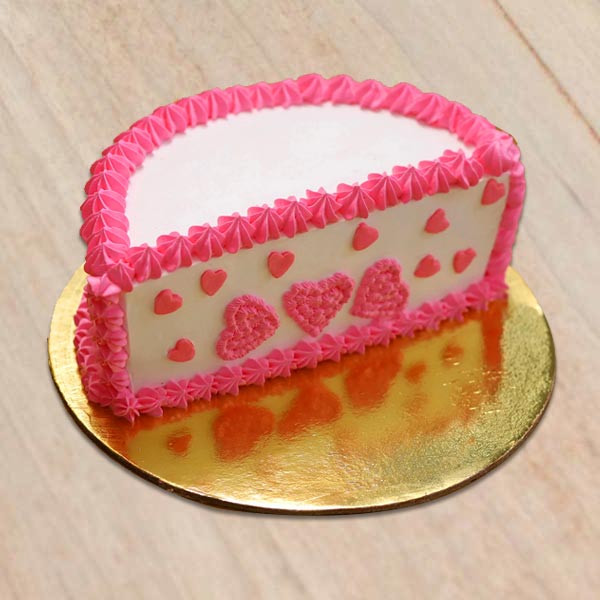 Send half-hearts-cake Online
