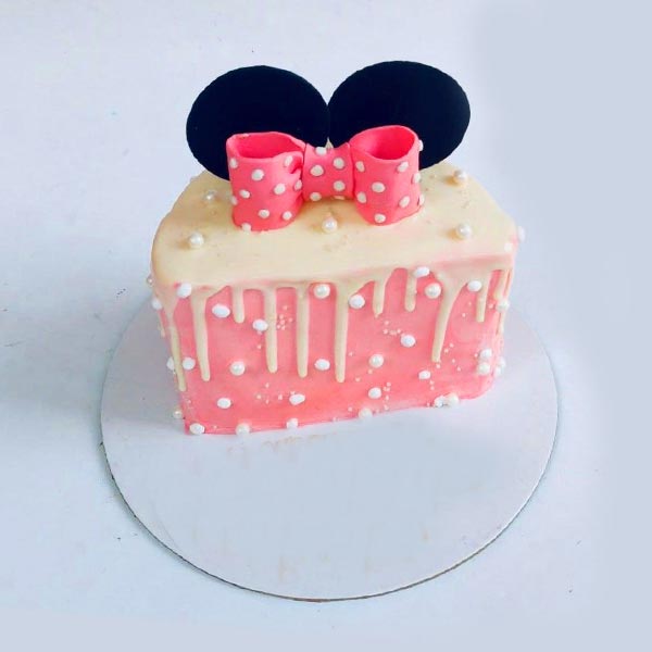 Send Half minnie mouse topping cake Online