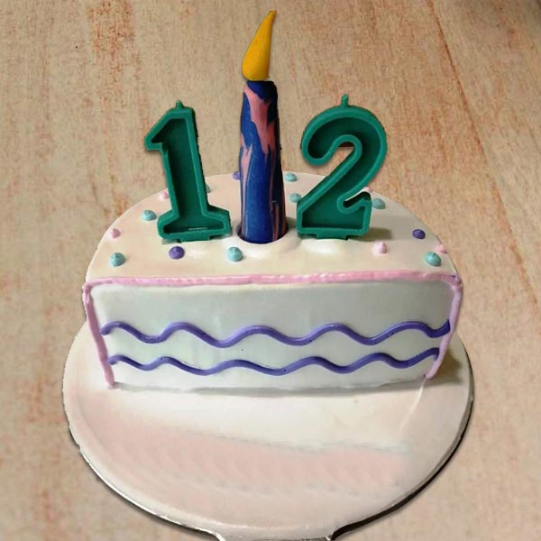 Send Half Vanilla Birthday Cake Online