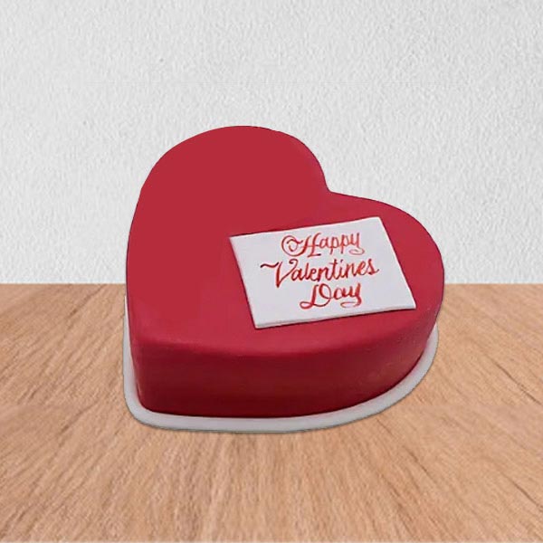 Send Heart Shaped Red Velvet Valentine Cake Online