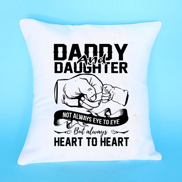 Send Heart to Heart Daughters Day Cushion Online