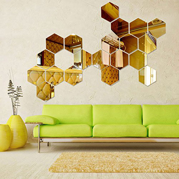Send 3D Hexagon Wall Décor sticker Online