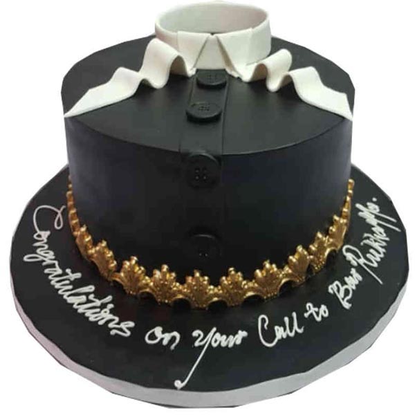 Send Laywer Black Coat Cake Online