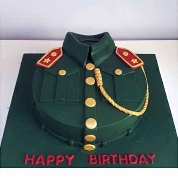 Send Lieutenant Themed Fondant Cake Online