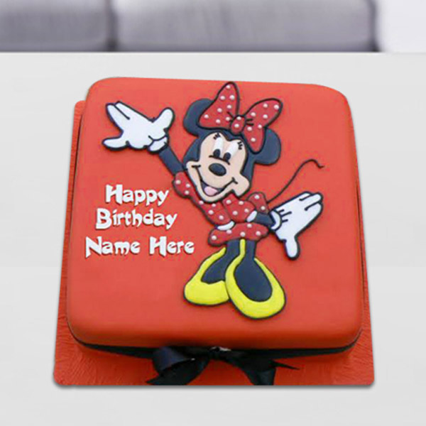 Send Minnie Mouse Fondant Birthday Cake Online