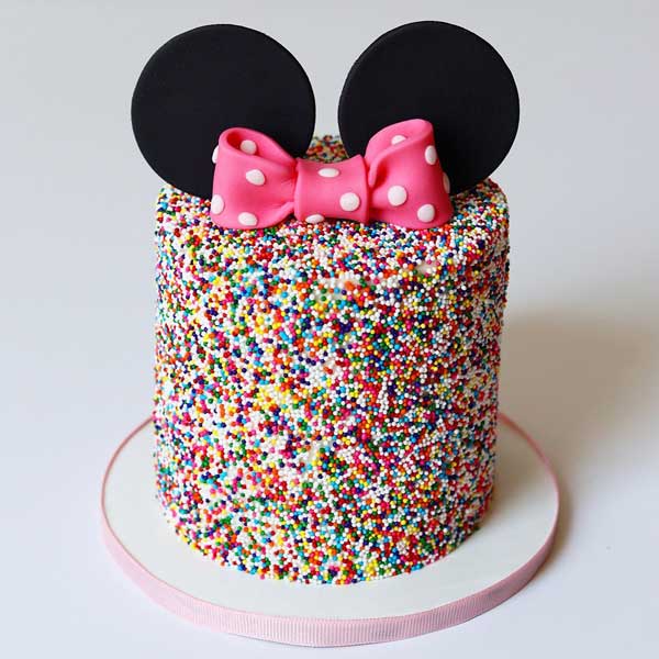 Send Minnie Mouse Sprinkle Cake  Online