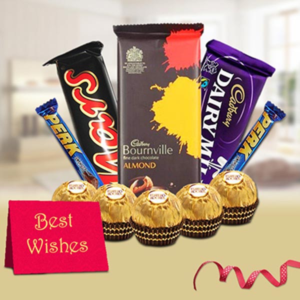 Send New Year Delectable Choco Hamper Online