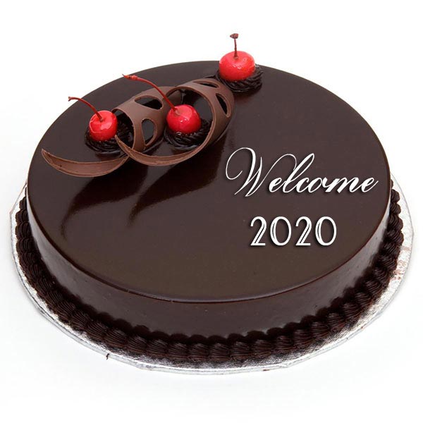 Send New Year Chocolate Cake 500gm Online