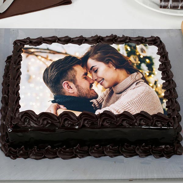 Send Personalized Square Chocolate Cake  Online
