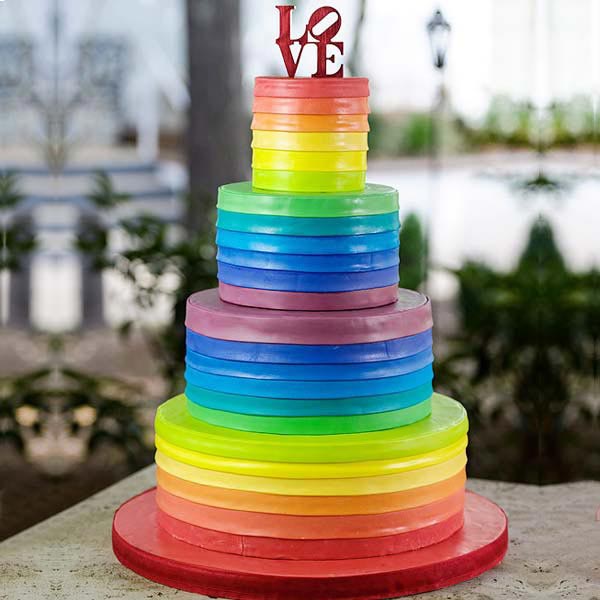 Send Rainbow Love Cake Online