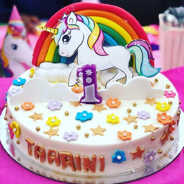 Send Rainbow unicorn Cake Online