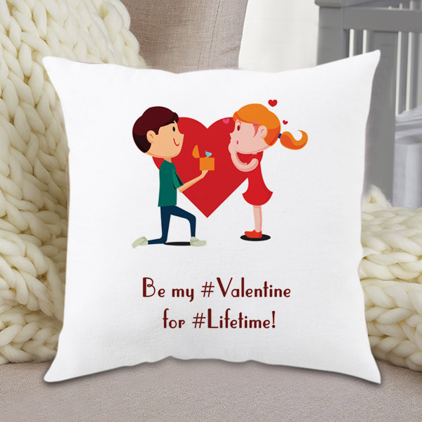 Send Romantic Cushion for Valentine Online