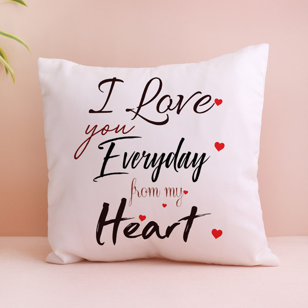 Send Romantic Valentine Cushion Online