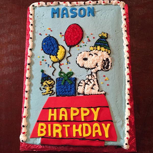 Send Snoopy Happy Birthday Baby Cake  Online