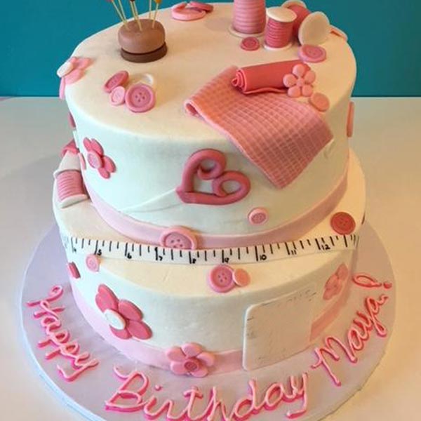 Send Two-Tier Fashion Designer cake Online