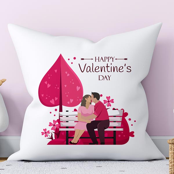 Send Valentines Day Cushion for Couples  Online