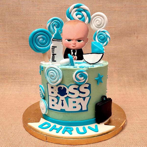 Send Vanilla Flavored Boss Baby Theme Cake   Online