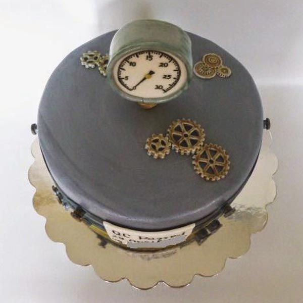 Send Vanilla Fondant Mechanical Engineer Cake Online