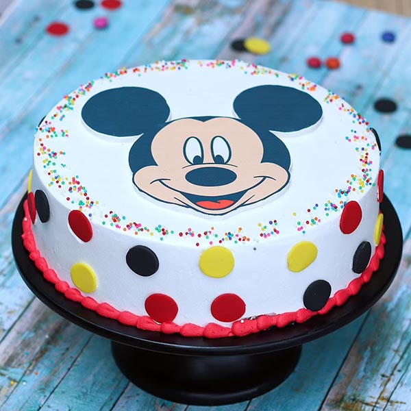 Send Vanilla Fondant Mickey Mouse Cake Online