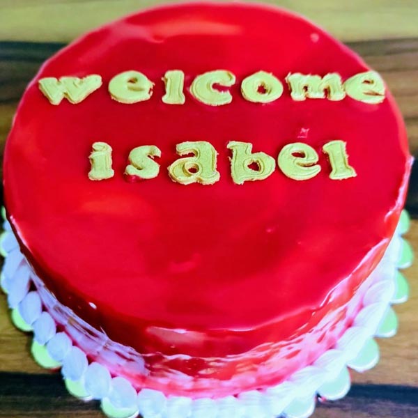 Send Welcome Baby Cake with Name Online