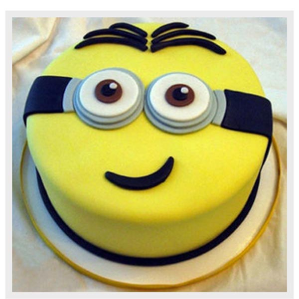 Send Yellow and Black Minion cake Online