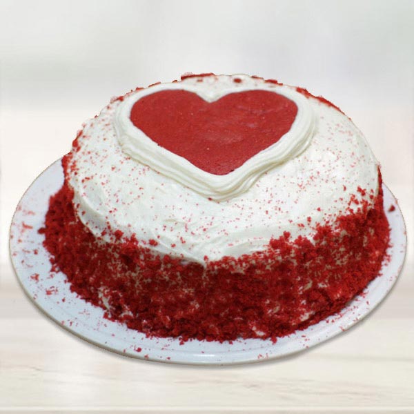 Send Yummy Red Velvet Valentine Cake  Online